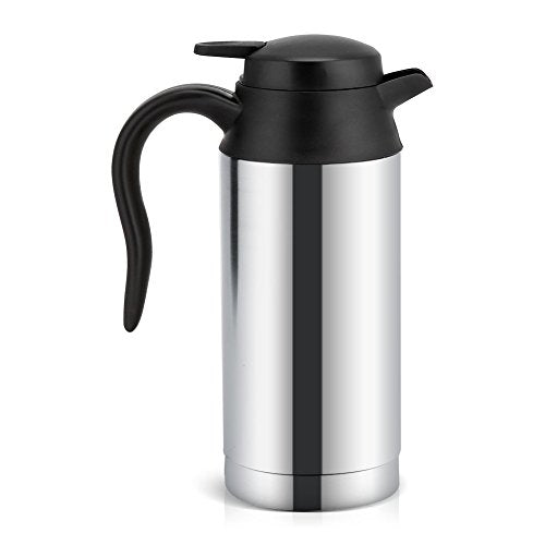  Stainless Steel Car Kettle, Electric Heating Water Cup Heating Coffee Mug Travel Water Bottle, Car Heating Cup Coffee Mug Travel Mug Water Milk Heating Kettle For Camping