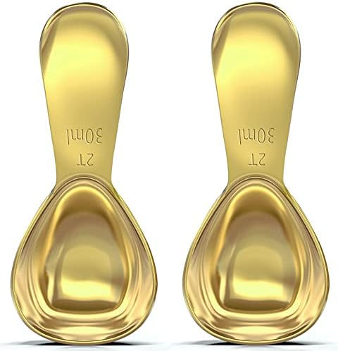  - Stainless Steel Coffee Scoop Set (2&2 Tablespoon, 30ml And 30ml) Exact Measuring Spoons For Coffee, Tea, Sugar, Flour And More! - Rose Gold …
