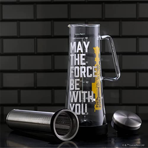  Star Wars Cold Brew Coffee Maker. 32oz/1L Cold Coffee Brewer And Infuser Filter. Glass Iced Coffee Maker Ice Tea Maker Cold Brew Pitcher. Star Wars Gift And Star Wars Kitchen Accessories