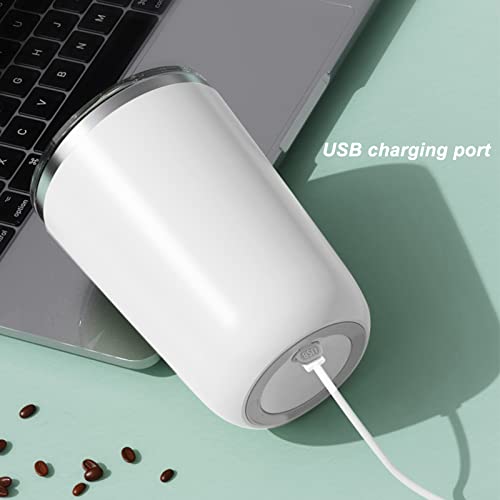  Automatic Stirring Mug, Stainless Steel Fast Cooling Quite Operation Electric Mixing Cup, Quickly Stirring 350Ml Self Stirring Coffee Mug, For Coffee, Milk