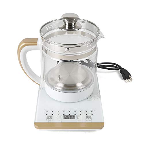  Electric Kettle 2L Glass Portable Tea Kettle , Smart Touch Screen Stainless Steel Glass Boiler Hot Water Tea Heater, 18 Cooking Options , 800W (2L Stainless Steel)