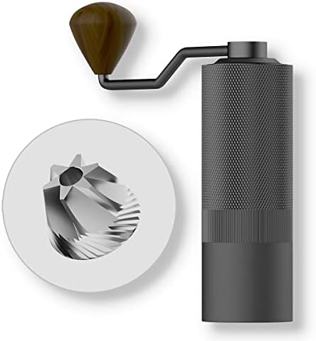  Wizard Manual Coffee Grinder, Burr Coffee Bean Grinder - Capacity 20g With CNC Stainless Steel Hex Cone Burr - For Espresso, French Press, Pour Over - Hand Grinder Gifts - Home And Camping