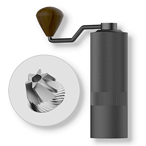  Wizard Manual Coffee Grinder, Burr Coffee Bean Grinder - Capacity 20g With CNC Stainless Steel Hex Cone Burr - For Espresso, French Press, Pour Over - Hand Grinder Gifts - Home And Camping