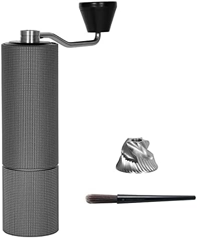  New -Chestnut C2 Fold Manual Coffee Grinder With Foldable Handle, Adjustable Stainless Steel Conical Burr Coffee Grinder, Hand Coffee Grinder For Pour Over Coffee, French Press, Dark Gray