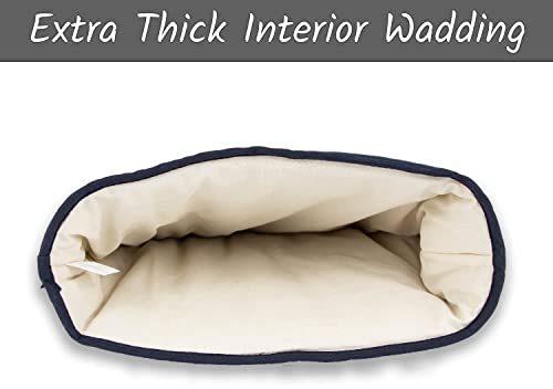  Large Tea Cozy For Teapot Insulated - Oxford Navy - Thermal 100% Cotton Extra Thick Wadding - Made In England, UK - Tea Cozies Covers Fit 1 To 6 Cup Neutral Kitchen Textiles Range
