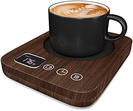  NIGMA Coffee Mug Warmer For Desk, Electric Cup Candle Warmer With Auto Shut Off, Smart Kitchen Gadget For Heating Coffee, Tea, Hot Chocolate, And Milk (No Cup, Black)