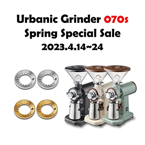  070s Electric Coffee Grinder (110~220v) / Flat Stainless Steel Burr 60mm / 20 Steps Can Be Set (Black)(Made In Korea)