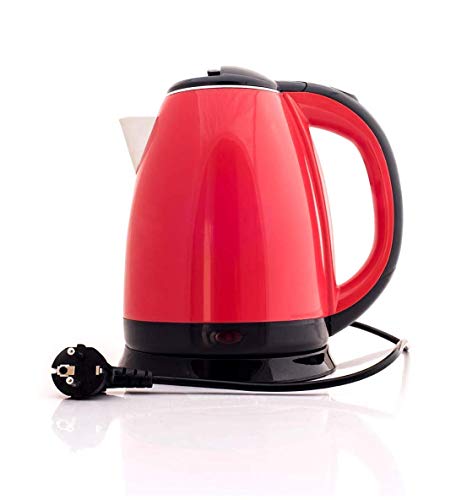  Lectric Kettle 1.8L Glass Electric Tea Kettle (BPA Free) Cordless Teapot, Portable Electric Hot Water Kettle With Auto Shutoff Protection, Stainless Steel Lid & Bottom-Metal Silver