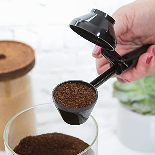 2-Item Bundle: 4-Pack Cafe Save Reusable K Cup Coffee Filters + EZ-Scoop 2 Tbsp Coffee Scoop With Integrated Funnel, Refillable Coffee Pod Capsule For Use With Keurig & Select Single Cup Coffee Maker