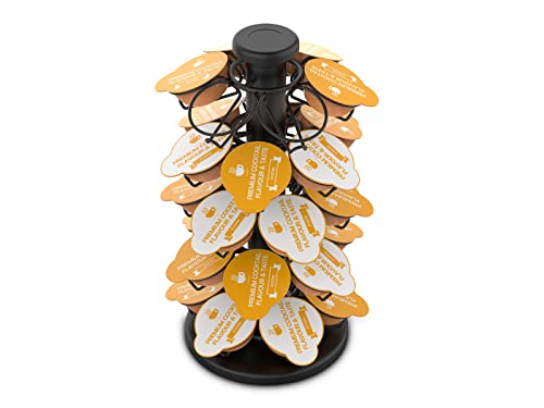  Countertop Rotary Spinning Carousel Holder Compatible With Bartesien Cocktail Capsules, BART30-BLK