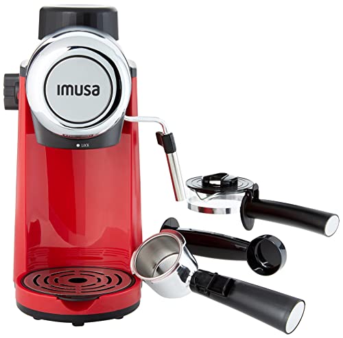  USA 4 Cup Epic Electric Espresso/Cappuccino Maker, Red 800 Watts