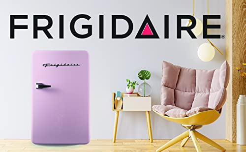 FRIGIDAIRE EFR372-PINK 3.2 Cu Ft Pink Retro Compact Rounded Corner Premium Mini Fridge & Keurig K-Mini Coffee Maker, Single Serve K-Cup Pod Coffee Brewer, 6 To 12 Oz. Brew Sizes, Dusty Rose