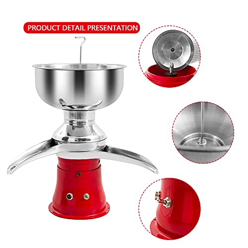  Carivia Milk Cream Centrifugal Separator,80L/H 21Gal/H Electric Fresh Milk Cream Separator Stainless Steel 110V Centrifuge Cheese Makers Separator For Goats Cows
