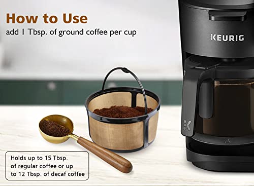  Eusable K Duo Coffee Filter For K-Duo Essentials, K-Duo Brewers Only - Carafe Basket Coffee Filters, Reusable K Duo K-Duo Essentials Coffee Makers Accessories, 1 Pack