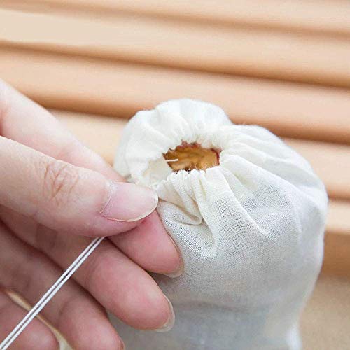  100 Pack Disposable Tea Filter Bags Tea Infusers 4" X 6" Empty Muslin Drawstring Seal Filter Tea Bags Drawstring Herb Loose Tea Bag For Brew Tea Cold Brew Coffee（4" X 6" /10 X 15cm）