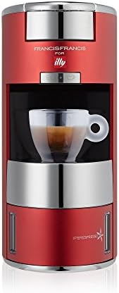 Illy X9 Espresso Machine, 4.8 X 10.5 X 10.6, Red