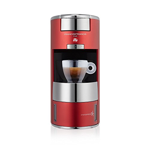 Illy X9 Espresso Machine, 4.8 X 10.5 X 10.6, Red
