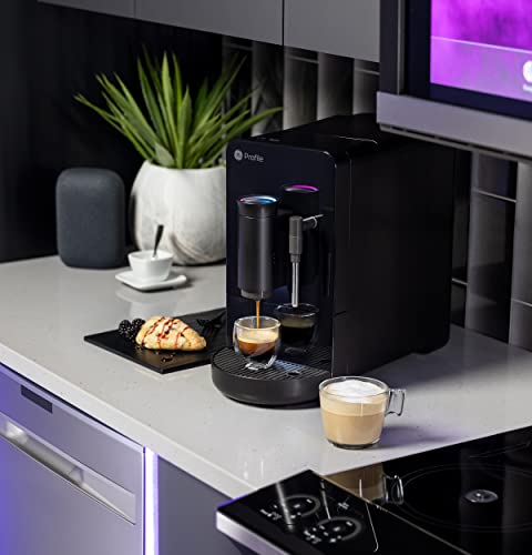  Rofile Automatic Espresso Machine + Milk Frother | Brew In 90 Seconds | 20 Bar Pump Pressure For Balanced Extraction | Five Adjustable Grind Size Levels | WiFi Connected For Customization | Black