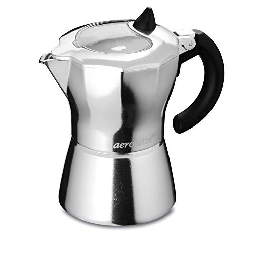  Moka Stovetop Espresso Pot Coffee Maker, 6 Cup Capacity