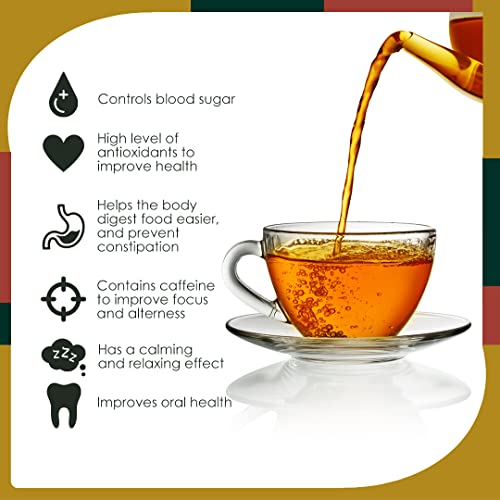  Black Tea - Rich In Antioxidants - Orange Pekoe Tea - Kenya Origin - Unique Flavor - 100 Envelopes Tea Bags (Pack Of 2)