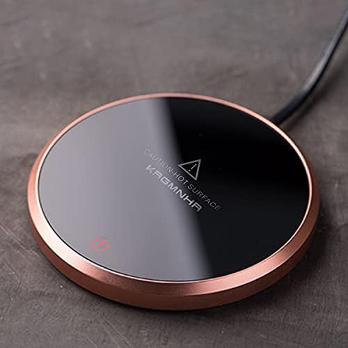  Coffee Mug Warmer - KRGMNHR 18Watt Auto Shut Off Cup Warmer For Home Office Desk Use, Electric Beverage Warmer Heating Plate For Cocoa,Tea, Water, Milk, Rose Gold