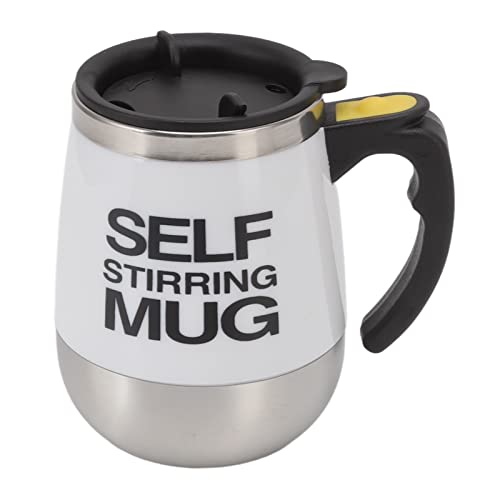  Automatic Stirring Mug, Stirring Coffee Mug Silent Wide Applications Self Stirring Technology For Home(White)