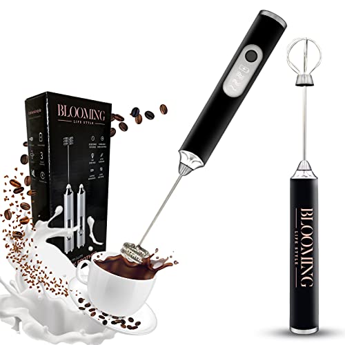  Powerful Milk Frother For Coffee With Upgraded Titanium Motor - Handheld Frother Electric Whisk, Milk Foamer, Mini Mixer And Coffee Blender Frother For Latte, Matcha, No Stand