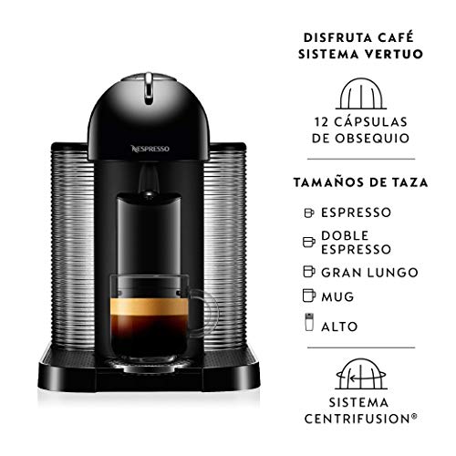 Nespresso GCA1-US-BK-NE VertuoLine Coffee And Espresso Maker, Black (Discontinued Model)