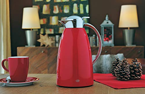 Alfi AFTF-1000S ITR Gusto Stainless Steel Tabletop Pot, 3.2 Gal (1.0 L), Italian Red
