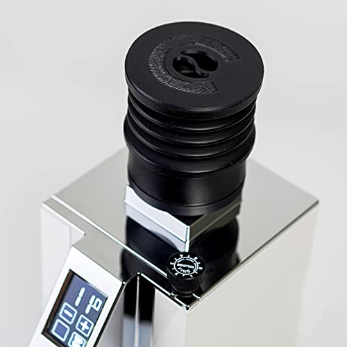  Eureka Mignon Grinder Single Dose Hopper Advanced Add-On With Silicon Bellow Black Color, 15cm X 10cm X 10cm