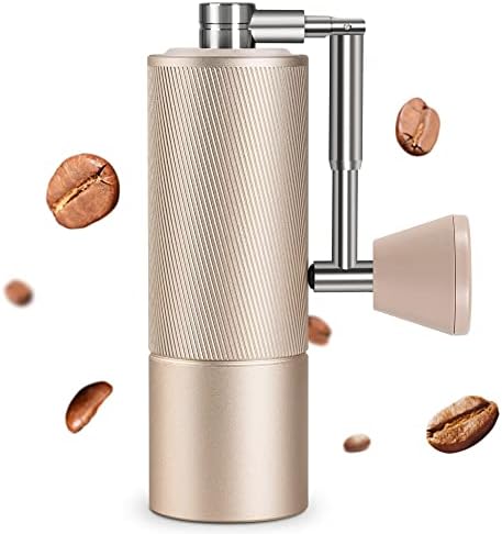  New -Chestnut C2 Fold Manual Coffee Grinder With Foldable Handle, Adjustable Stainless Steel Conical Burr Coffee Grinder, Hand Coffee Grinder For Pour Over Coffee, French Press, Dark Gray