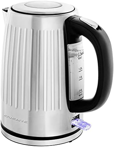  Vente Stainless Steel Electric Kettle Hot Water Boiler 1.7 Liters - Powerful 1750W BPA Free W/Auto Shut Off & Boil Dry Protection, Portable Instant Hot Water Pot For Coffee & Tea - Maroon KS711M