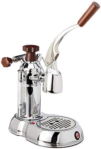  SW-16 Stradavari 16-Cup Espresso Machine, Chrome With Wood Handles,Silver