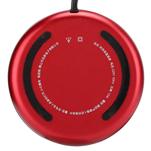  Coffee Mug Warmer Beverage Warmer Plate Desktop Heated Coffee Tea Waterproof Touch For Coffee Tea Milk(US-Red)