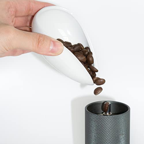  Coffee Beans Dosing Cup,Weigh Coffee Bean Container,Pure White Ceramic Tea Vessel,Loose Tea And Flower Petals Tea Set,Well Made Cha He