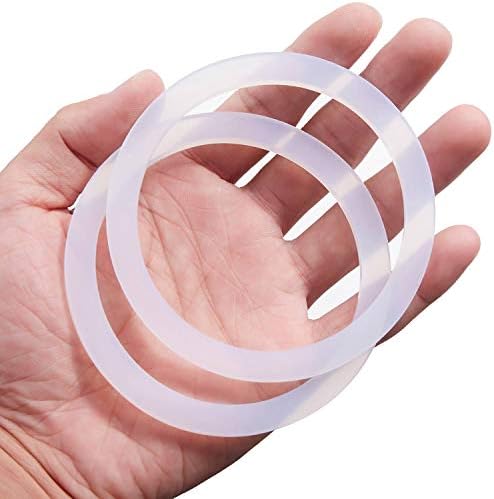  8 Pcs Replacement Spare Food Grade Silicone (Better Than Rubber) Gasket Seal Ring For Aluminium Stovetop Coffee Maker Pots Moka Express Dama Bialetti 9 Cups.