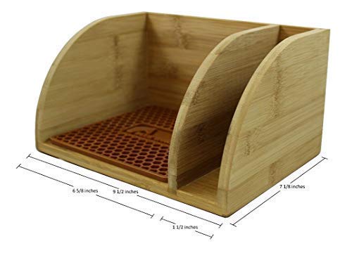  Caddy With Matching Brown Mat Compatible With Chemex Coffee Maker