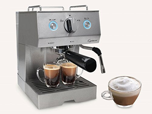  Cafe Pro Espresso Maker, 42 Oz, Silver