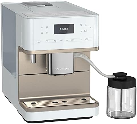  NEW Miele CM 6160 MilkPerfection Automatic Wifi Coffee Maker & Espresso Machine Combo, Lotus White - Grinder, Milk Frother