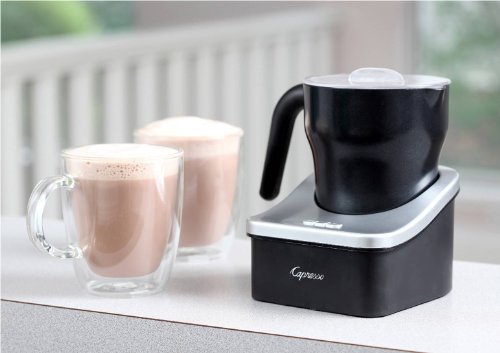  Froth Pro Milk Frother For Cappuccino, Espresso, Latte And Hot Chocolate, 7" X 5" X 6", Black/Matte Silver