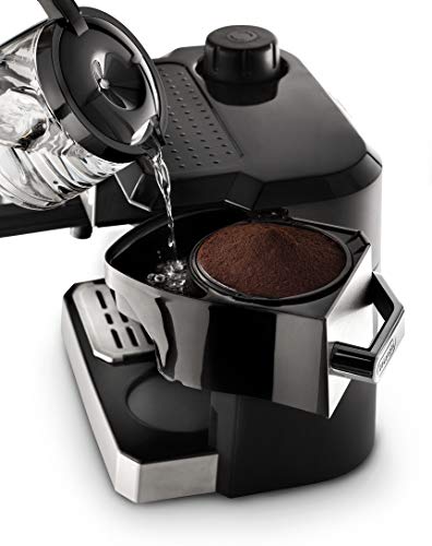 De'Longhi BCO330T Coffee, Espresso, Cappuccino Machine, 24" X 14" X 14", Black/Stainless Steel