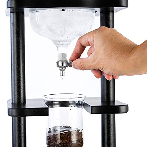  Cold Brew Maker I Ice Coffee Machine With Slow Drip Technology I Makes 6-8 Cups (32oz), Large Capacity Cold Brew Coffee Tower, Black