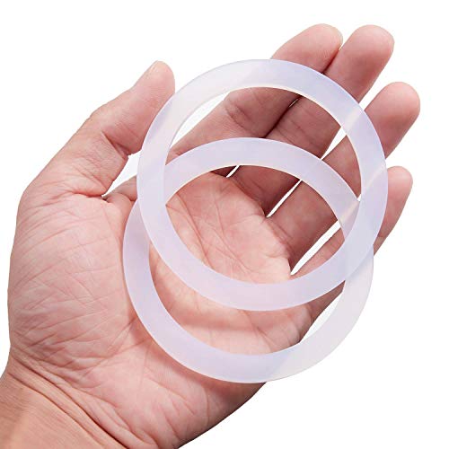  8 Pcs Replacement Spare Food Grade Silicone (Better Than Rubber) Gasket Seal Ring For Aluminium Stovetop Coffee Maker Pots Moka Express Dama Bialetti 9 Cups.