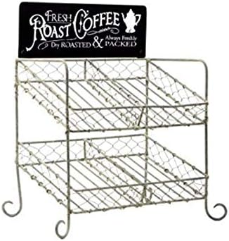  Colonial Tin Works K-cup Compatible Vintage Coffee Pod Holder Kitchen Supplies, 8½"W X 6"D X 11¾"T, Brown
