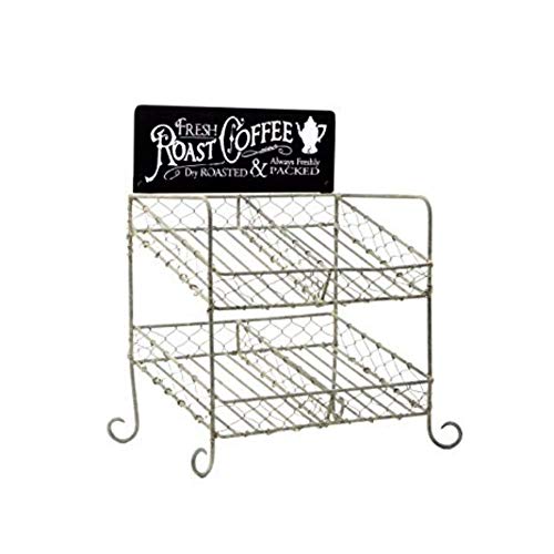  Colonial Tin Works K-cup Compatible Vintage Coffee Pod Holder Kitchen Supplies, 8½"W X 6"D X 11¾"T, Brown