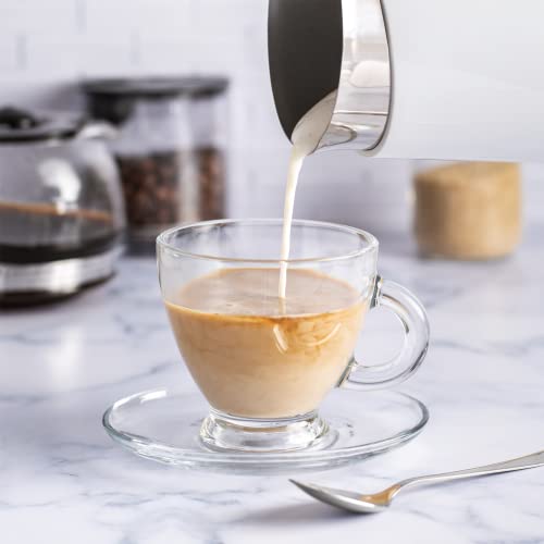  Tarument Electric Milk Frother - Automatic Milk Foamer & Heater For Coffee, Latte, Cappuccino, Other Creamy Drinks - 4 Settings For Cold Foam, Airy Milk Foam, Dense Foam & Warm Milk - Easy To Use