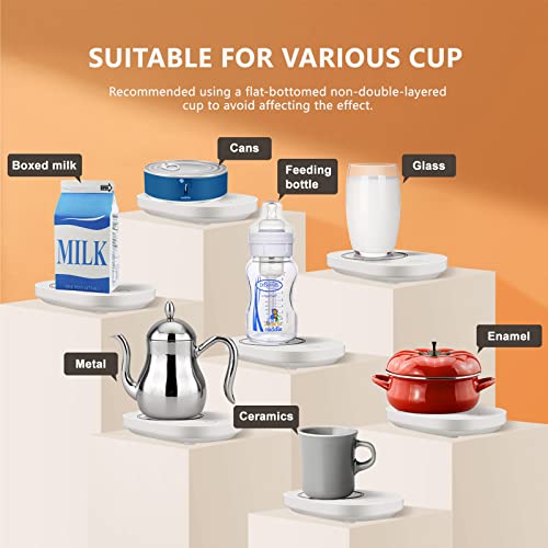  Coffee Mug Warmer, Auto Shut On/Off Electric Candle Wax Warmer, Temperature Heating Smart Coffee Warmer For Tea Beverage Milk Cocoa Water Office Home Travel