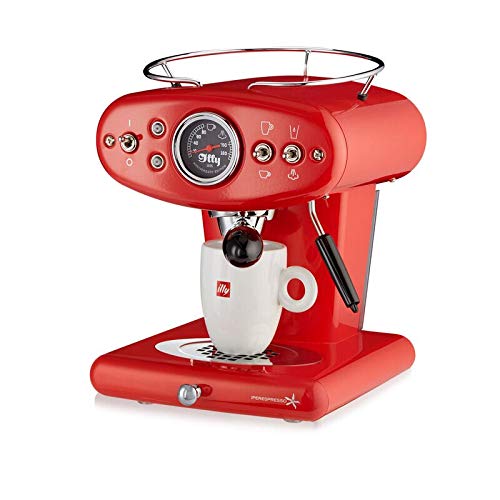Illy X1 Espresso Machine, 13 X 9.8 X 10.60, Red
