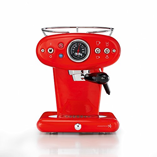 Illy X1 Espresso Machine, 13 X 9.8 X 10.60, Red