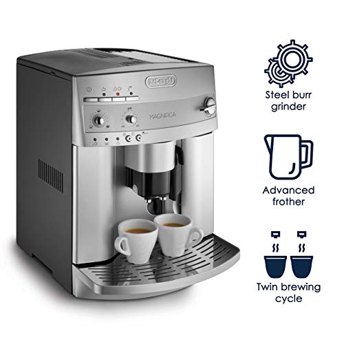 De'Longhi ESAM3300 Magnifica Super Automatic 14 Cups Espresso & Coffee Machine (Renewed)